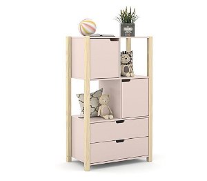 Armário Organizador Kids - Rose / Natural 51555