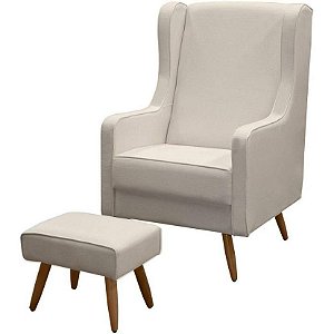 Poltrona Giovana Com Puff - TB303 - Suede