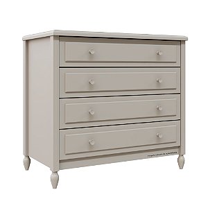 Cômoda La Vie - 4 Gavetas - Cinza