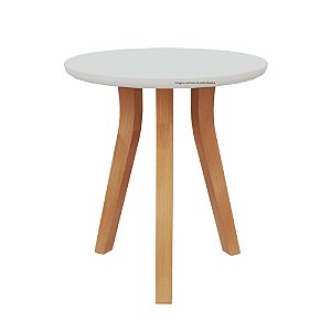 Mesa Lateral De Apoio Bo/Link - Branco / Jequitiba