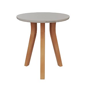 Mesa Lateral De Apoio Bo/Link - Cinza / Jequitiba