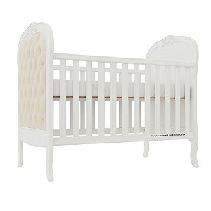 Berço Opera - Capitone Veludo Bege - Provençal