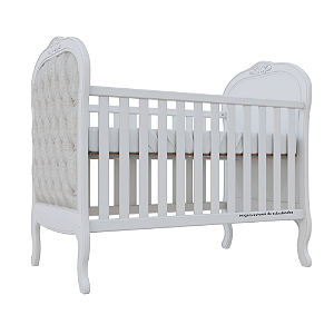 Berço Ópera - Sarja Rústico - Branco