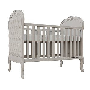 Berço Ópera - Sarja Rústico - Cinza