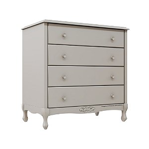 Cômoda Ópera - 4 Gavetas - Cinza