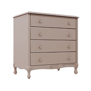 Cômoda Ópera - 4 Gavetas - Rosa Old