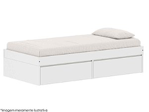 Cama Arcos Play - 2 Gavetas - Branco