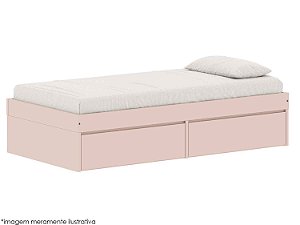 Cama Arcos Play - 2 Gavetas - Rosa