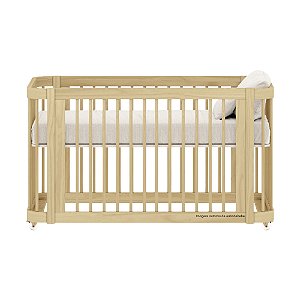 Berço Evolutivo - 2 em 1 - Carvalho Malva - prontaentrega