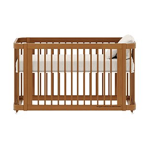 Berço Evolutivo - 2 em 1 - Nogueira - prontaentrega
