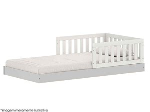 Cama Arcos Play - 3 Laterais - Cinza Beton