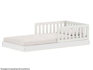 Cama Arcos Play - 3 Laterais - Branco