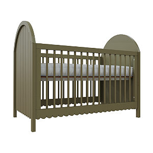 Berço Rococó 2 em 1 - Verde Cacto