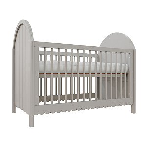 Berço Rococó 2 em 1 - Cinza