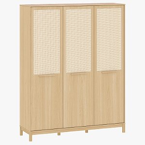 Guarda-Roupa Indy - 3 Portas - Com Palha