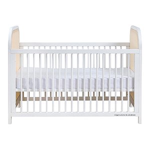 Berço Trama - Branco Com Palha Natural