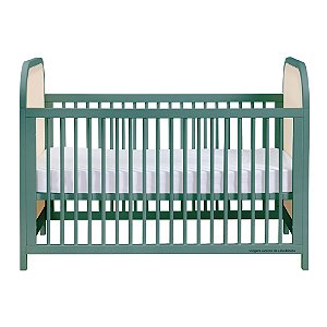 Berço Trama - Verde Com Palha Natural