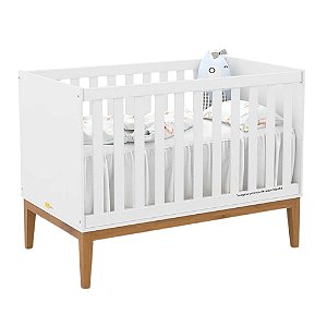Berço Unique - 2 em 1 - Branco Soft / Ecco wood - 61689