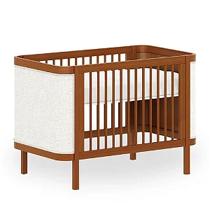 Berço Soley - 2 em 1 - Nogueira Com Boucle
