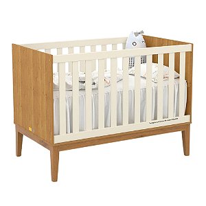 Berço Unique - 2 em 1 - Freijo / Off White / Ecco Wood - 61697