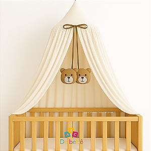 Dossel Tenda Mosquiteiro - Off White - Ursos