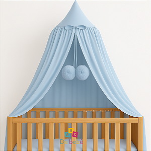 Dossel Tenda Mosquiteiro - Azul Bebê Claro
