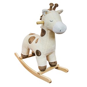 Girafa de Balanço Musical com Assento