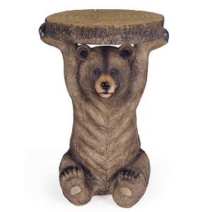 Mesa Lateral de Apoio - Urso Marrom