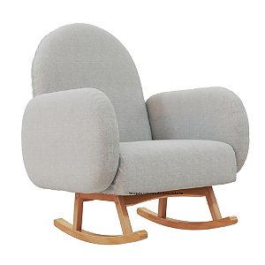 Poltrona De Amamentação Natu - Com Balanço - Sarja Cinza