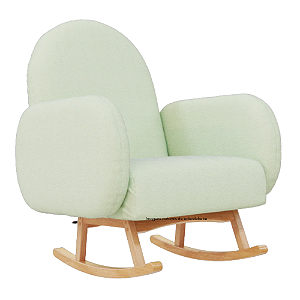 Poltrona De Amamentação Natu - Com Balanço - Sarja Menta