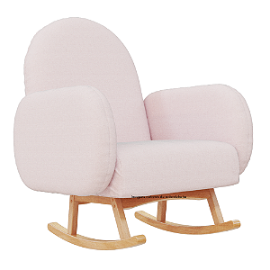 Poltrona De Amamentação Natu - Com Balanço - Sarja Rose