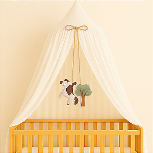 Dossel Tenda Mosquiteiro - Bege - Cavalinho / Fazenda