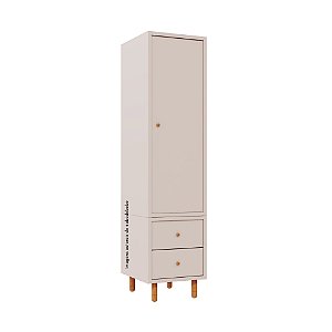 Guarda-Roupa Modular 1 Porta - Pés Joy - Rosa Old