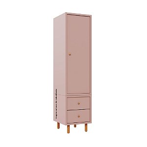 Guarda-Roupa Modular 1 Porta - Pés Joy - Rose