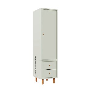 Guarda-Roupa Modular 1 Porta - Pés Joy - Verde Old