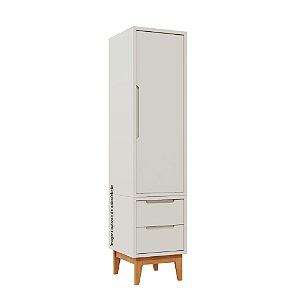 Guarda-Roupa Modular 1 Porta - Pés Bo - Areia