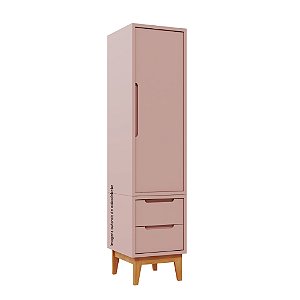 Guarda-Roupa Modular 1 Porta - Pés Bo - Rose