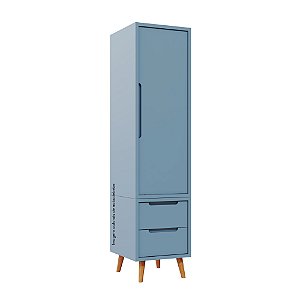 Guarda-Roupa Modular 1 Porta - Pés Sonhos - Azul Sereno