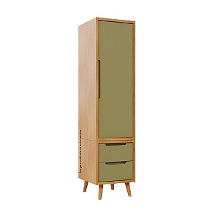 Guarda-Roupa Modular 1 Porta - Pés Sonhos - Madeira Cacto