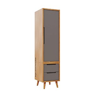 Guarda-Roupa Modular 1 Porta - Pés Sonhos - Madeira Fendi