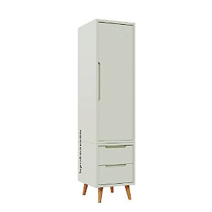 Guarda-Roupa Modular 1 Porta - Pés Sonhos - Verde Old