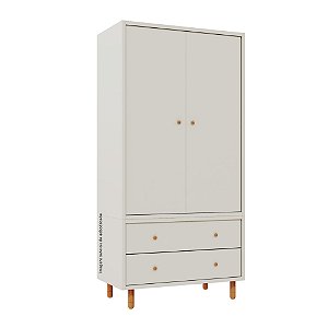 Guarda-Roupa Modular 2 Portas - Pés Joy - Areia