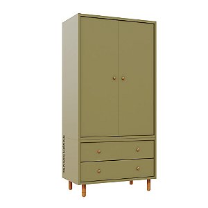 Guarda-Roupa Modular 2 Portas - Pés Joy - Cacto