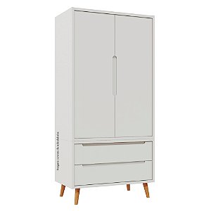 Guarda-Roupa Modular 2 Portas - Pés Sonhos - Branco