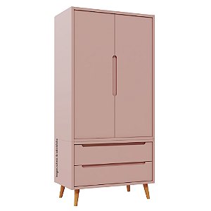 Guarda-Roupa Modular 2 Portas - Pés Sonhos - Rose