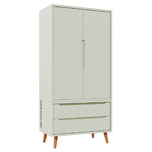Guarda-Roupa Modular 2 Portas - Pés Sonhos - Verde Old