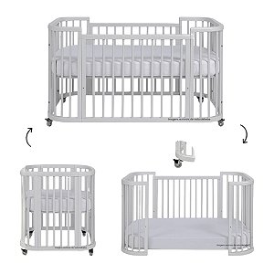 Berço Evolutivo Sleep - 3 em 1 - Cinza