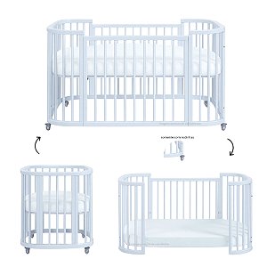 Berço Evolutivo Sleep - 3 em 1 - Azul Bebê
