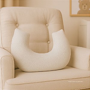 Almofada De Amamentação - Linho Bege - TM702 - prontaentrega