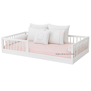 Cama Infantil Casal - Ninho - Montessoriana - Branca